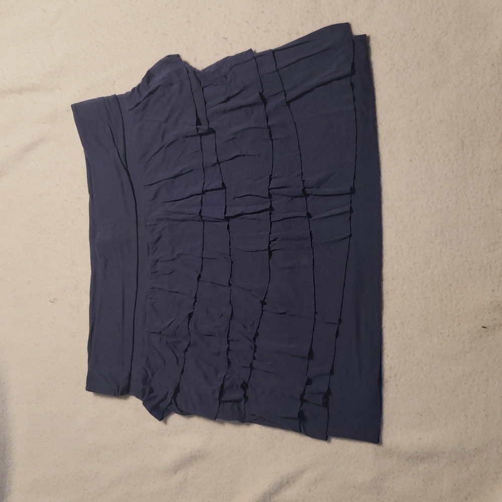 Ann Taylor Loft Stretch Ruffled Skirt